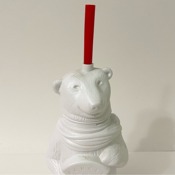 Vintage Always Coca-Cola Polar Bear Plastic Collector’s Drinking Cup With Straw - Picture 7 of 16